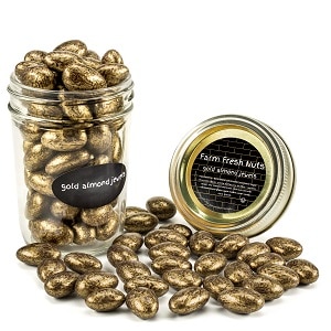 Gold Almond Jewels Gift Bottles