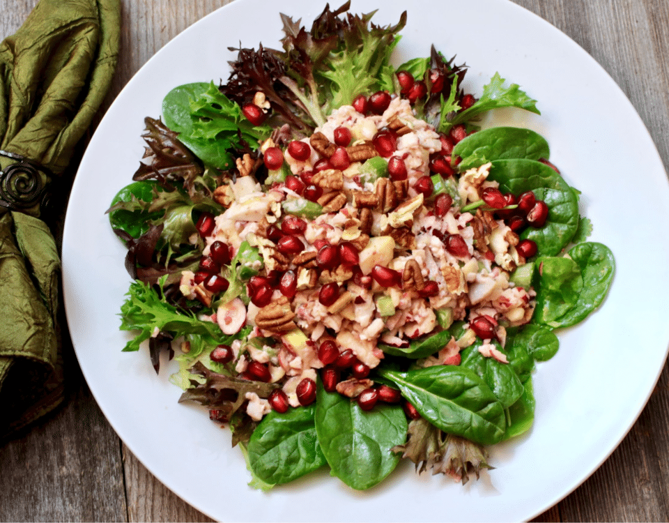 Turkey and Apple Salad with Nuts