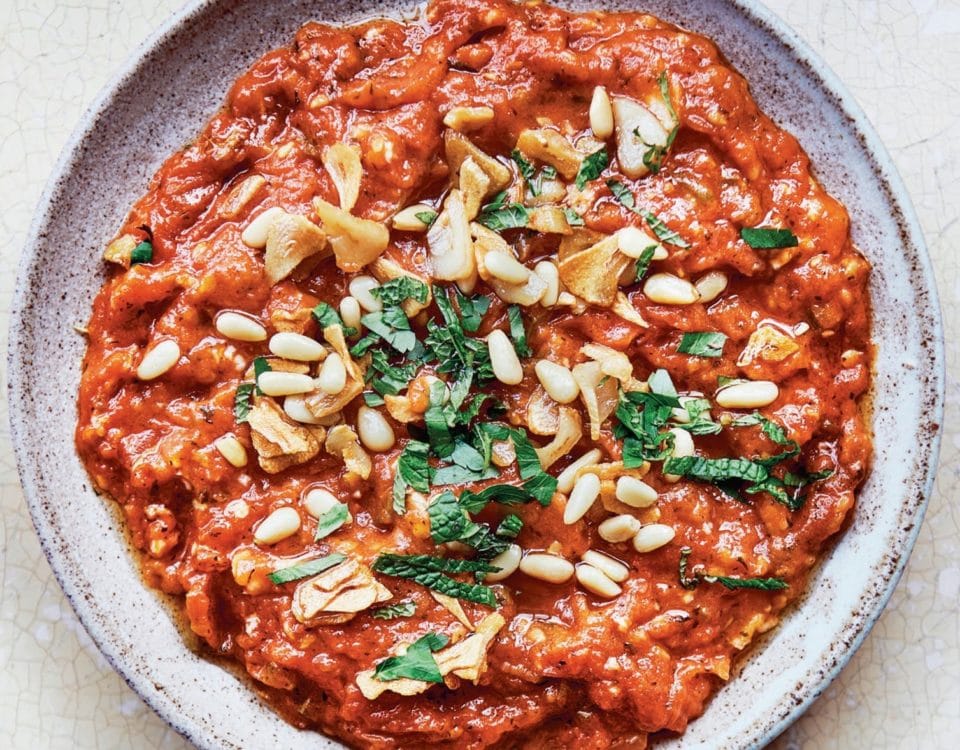 Sauteed Tomatoes with Pine Nuts