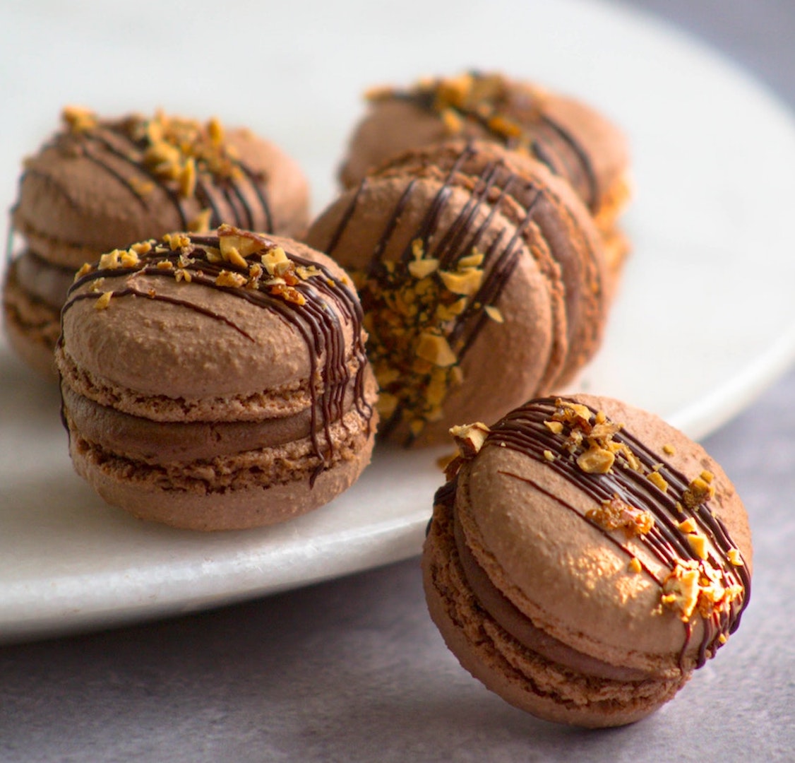 Chocolate Hazelnut Macaron - Farm Fresh Nuts